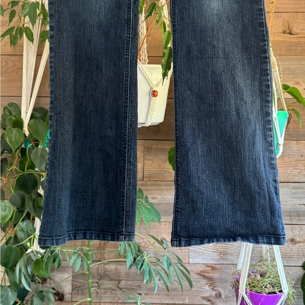 Jolt Dark Blue Flare Women's Jeans - Picture 6 of 6